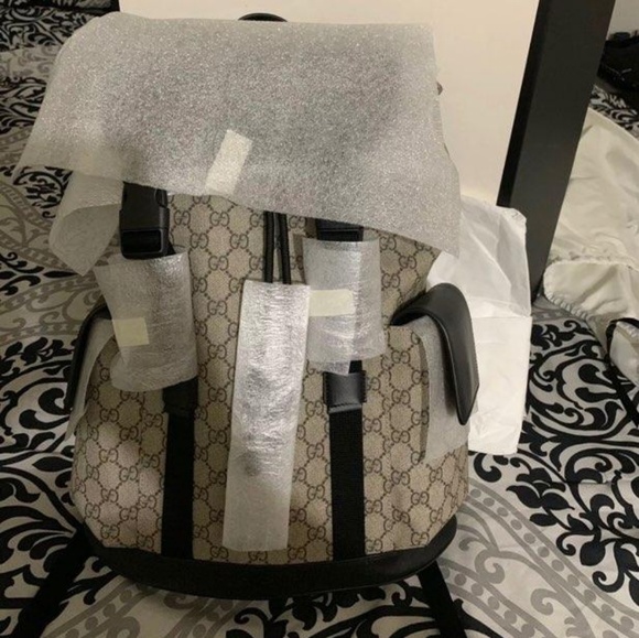 Authentic Rare Gucci GG Supreme Backpack BNWT - Picture 5 of 7